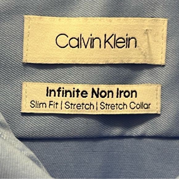 CALVIN KLEIN MENS LONG SLEEVE SHIRT, size 16 1/2, 34/35 - Picture 3 of 4